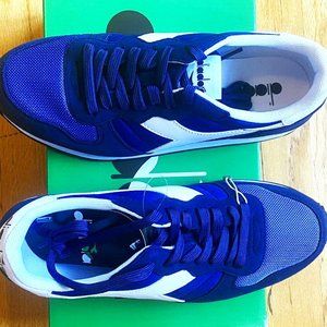 MEN ITALIAN DIADORA CAMARO CASUAL BLUE SNEAKERS SZ:8 US/41 EU NEW/ORIGINAL BOX!